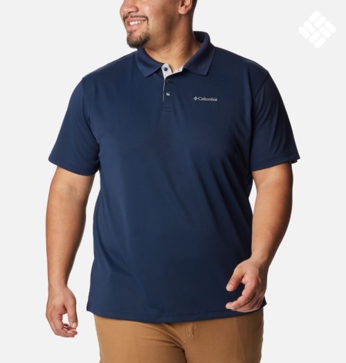 Columbia Utilizer Polo T Skjorte Herre Marineblå | Plus Size 04283U